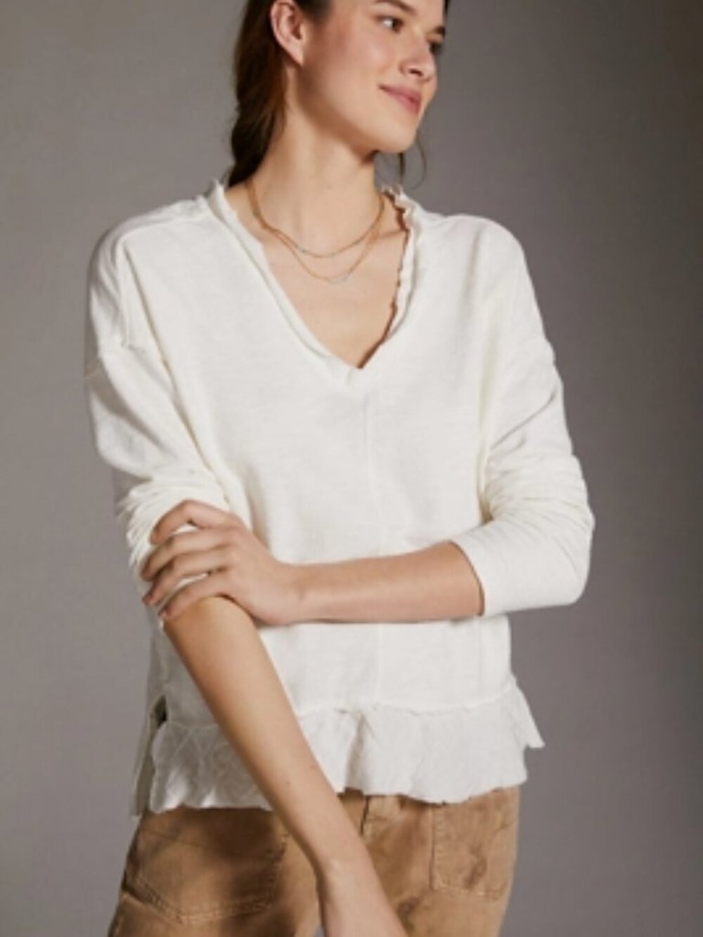 Pilcro Knit Poncho Top M